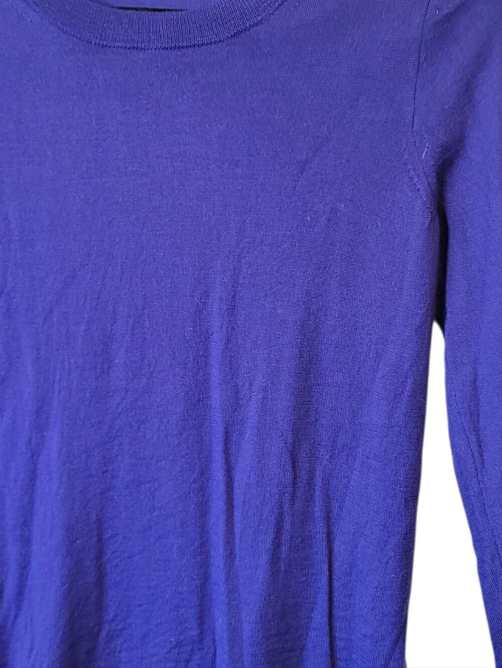 J. Crew Women's Cobalt Round-Neck Crewneck Sweater Size S